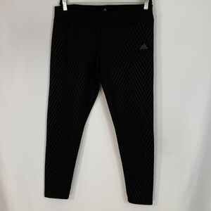 Adidas Climalite Black Striped Leggings